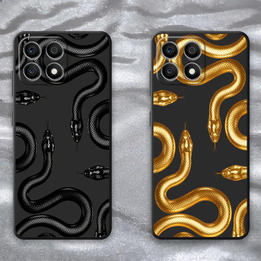 Phone Cases Metal - Metal Snake Soft Funda Phone Cover