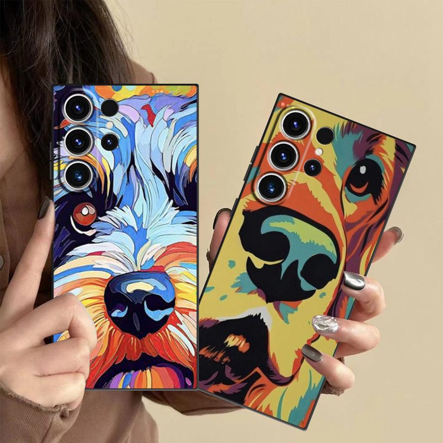 Phone Cases For Samsung S22 - Colorful Dog Pop Painting Case for