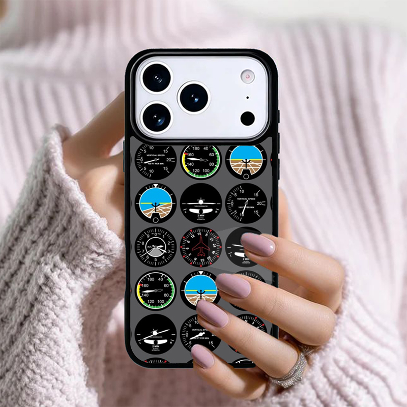 Phone Cases Aviation - Aviation Aeroplane Pilot Cockpit style Phone
