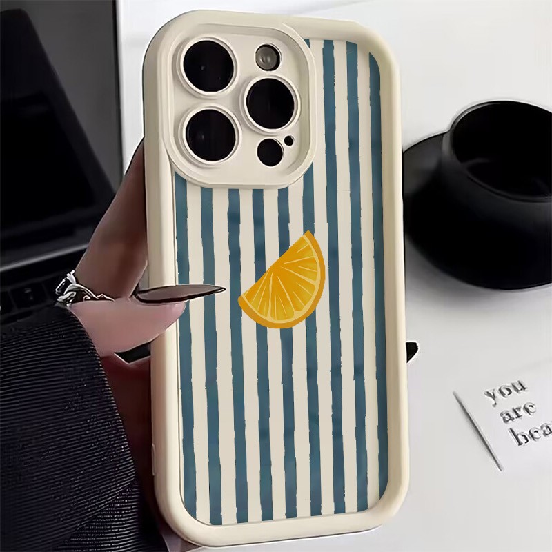 Phone Cases Xiaomi - Striped Lemon Slice Pattern Phone Case