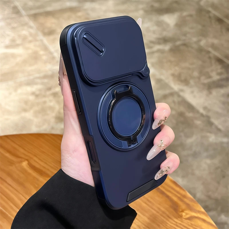Phone Cases Heavy Duty - Luxury Heavy-Duty Rugged Armor Magnetic Bracket