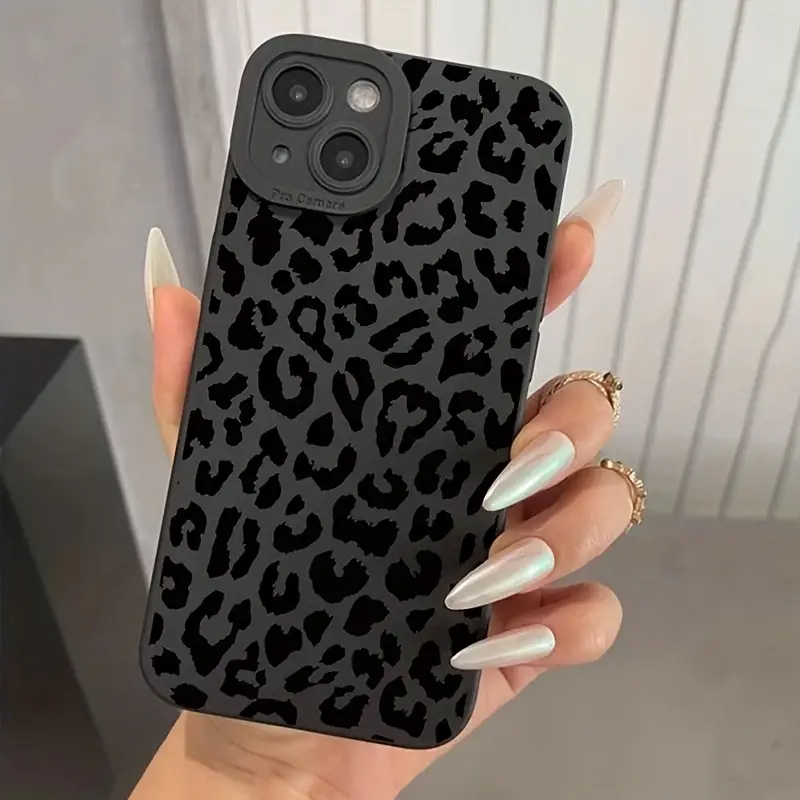 Phone Cases Zebra - Black Print Leopard Graphic Phone Case