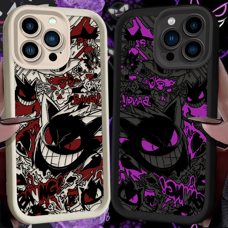 Phone Cases Iphone 12 - P-Pokemon Gengar Graffiti Phone Case for