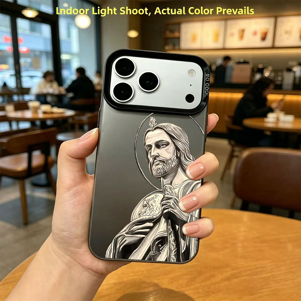 Phone Cases Iphone 12 - San Judas Tadeo Pattern Design Phone
