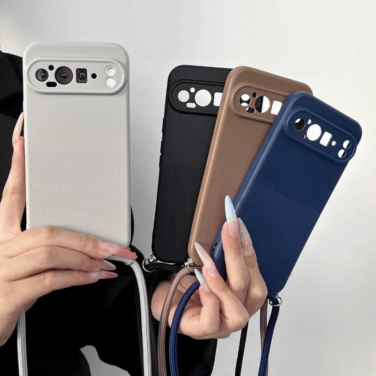 Phone Cases Google Pixel 10 - Crossbody Lanyard Strap Matte TPU Phone