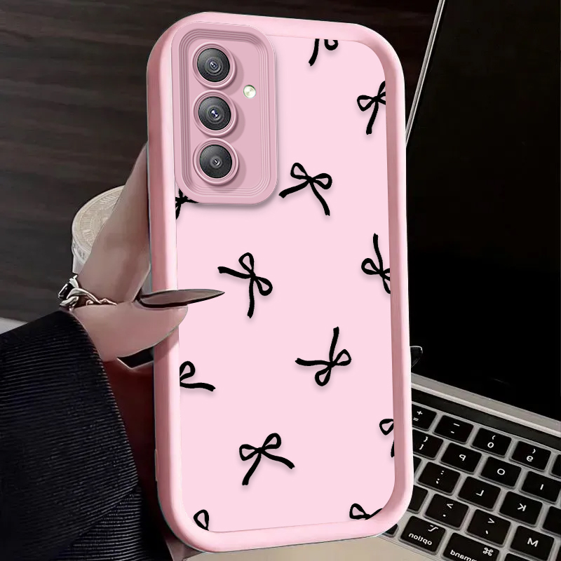 Black Love Heart Bowknot Case  - Phone Cases For Samsung A14 리뷰 및 가격