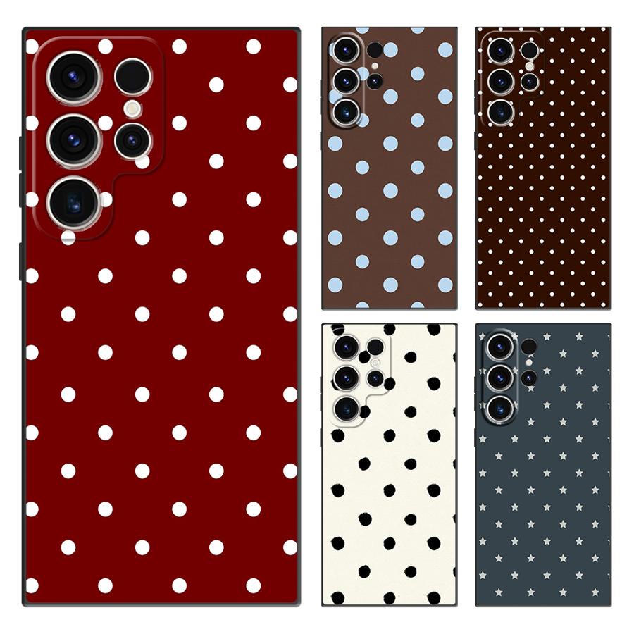 Retro Polka Dots Funda Phone C - Phone Cases Samsung Galaxy 리뷰 및 가격