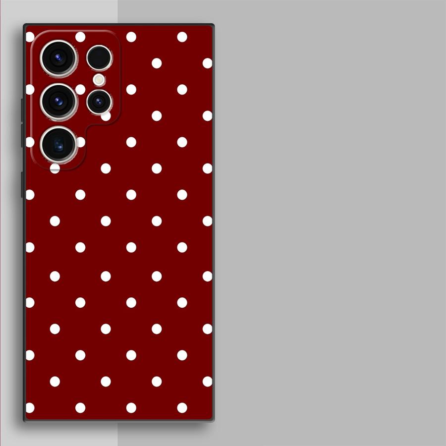Retro Polka Dots Funda Phone C - Phone Cases Samsung Galaxy 리뷰 및 가격