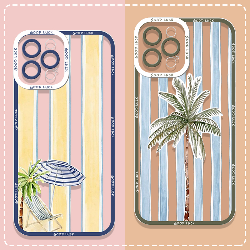 Summer Palm Coconut Tree Strip - Phone Cases For Samsung A14 리뷰 및 가격