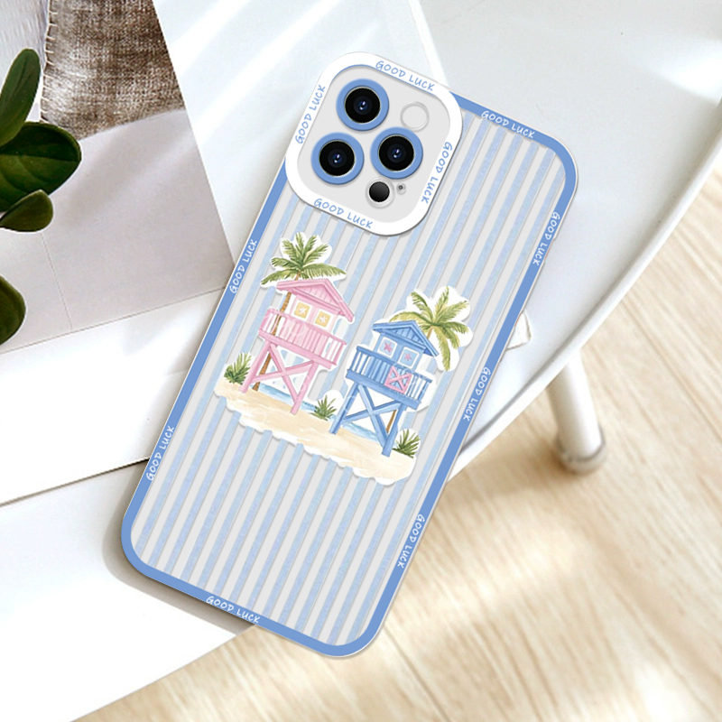 Summer Palm Coconut Tree Strip - Phone Cases For Samsung A14 리뷰 및 가격