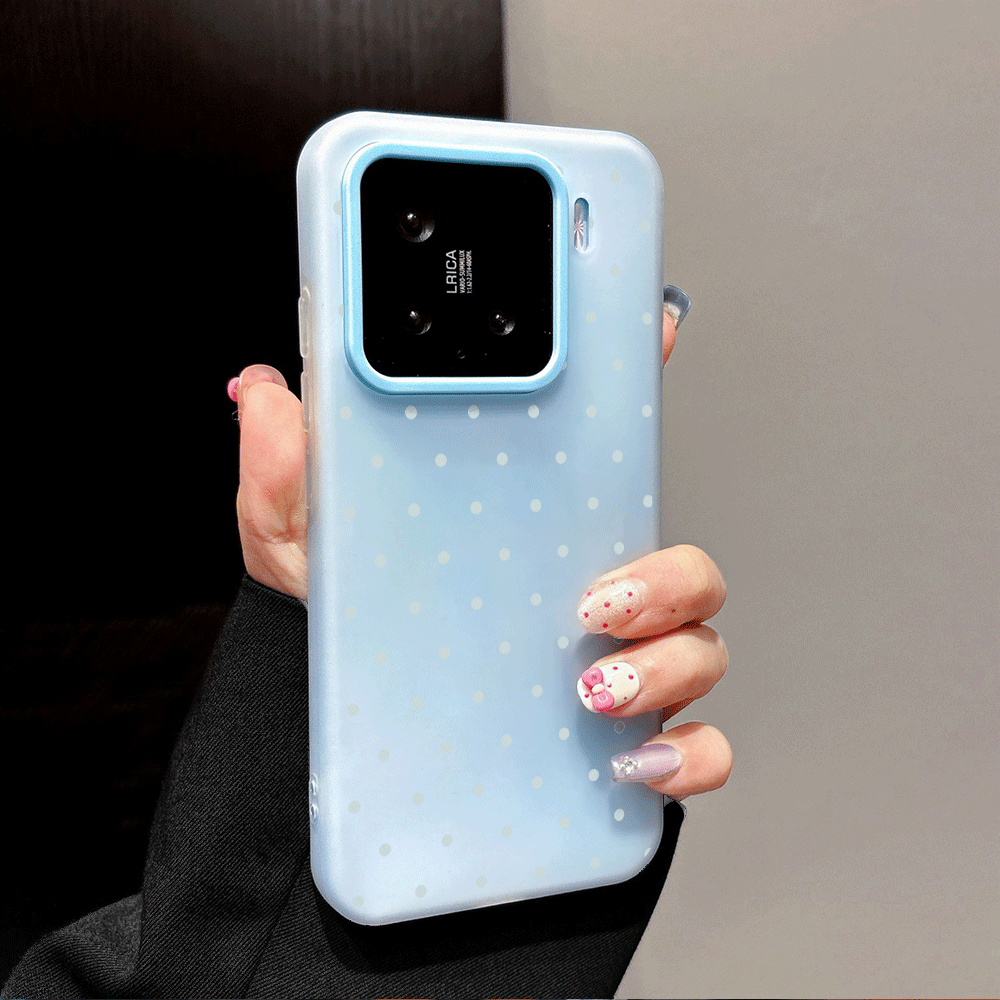 Adorable Light Blue Polka Dot  - Phone Cases Xiaomi 리뷰 및 가격