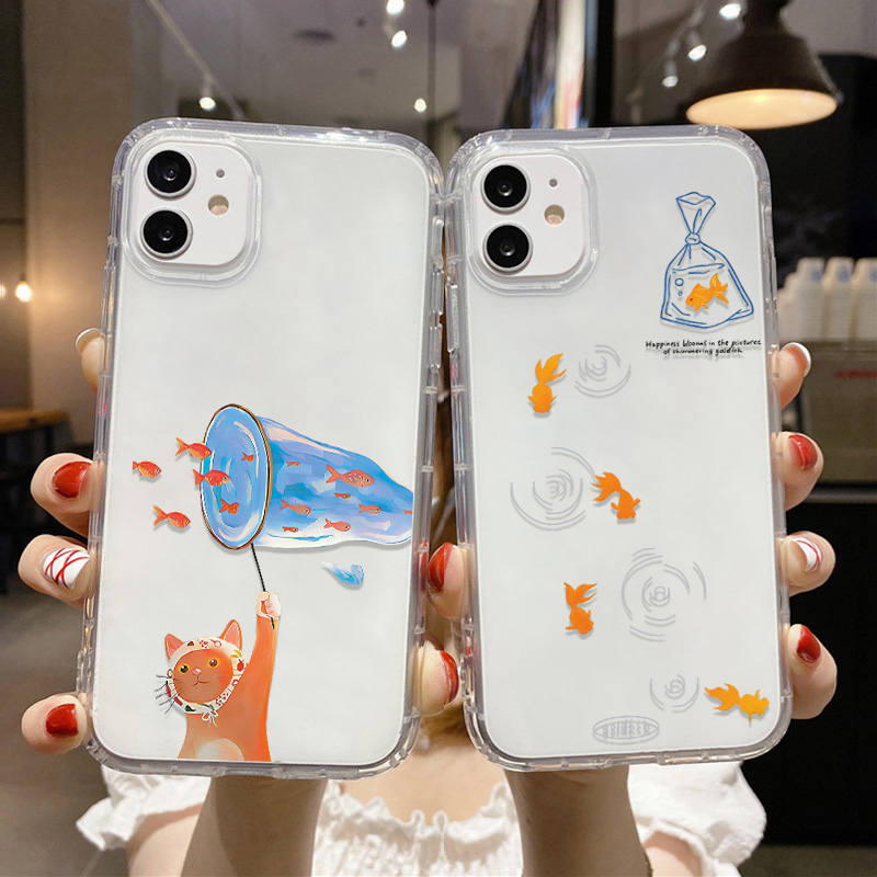 Lovely Fishes Clear Phone Case - Phone Cases Transparent 리뷰 및 가격