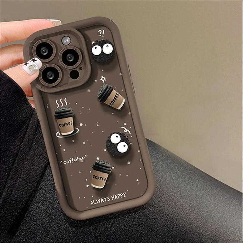 Cute Cartoon 3D Coffee Liquid  - Phone Cases Aviation 리뷰 및 가격