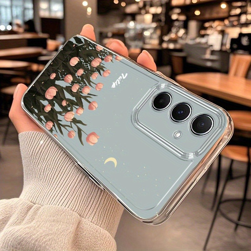 Aesthetic Tulip Flower Moon Ph - Phone Cases Transparent 리뷰 및 가격