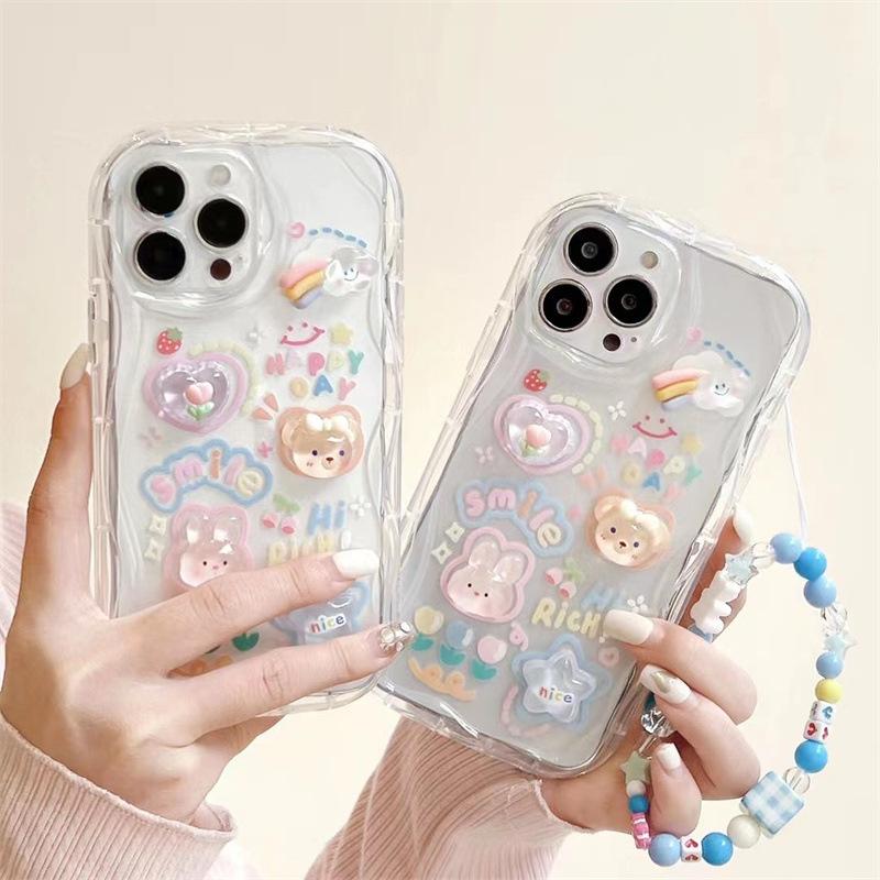 Clear 3D Bear Hang Case For OP - Phone Cases Aviation 리뷰 및 가격