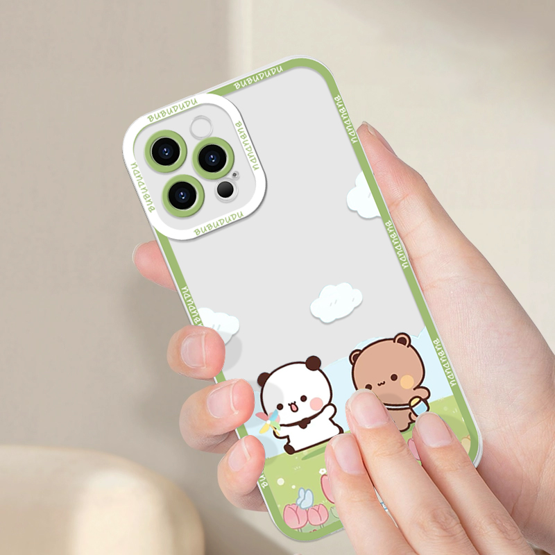 Cute BUBU DUDU Couple Clear Ph - Phone Cases For Samsung A14 리뷰 및 가격