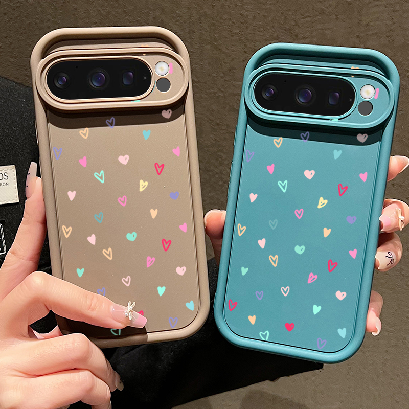 Colorful Little Hearts Soft Ca - Phone Cases Google Pixel 10 리뷰 및 가격
