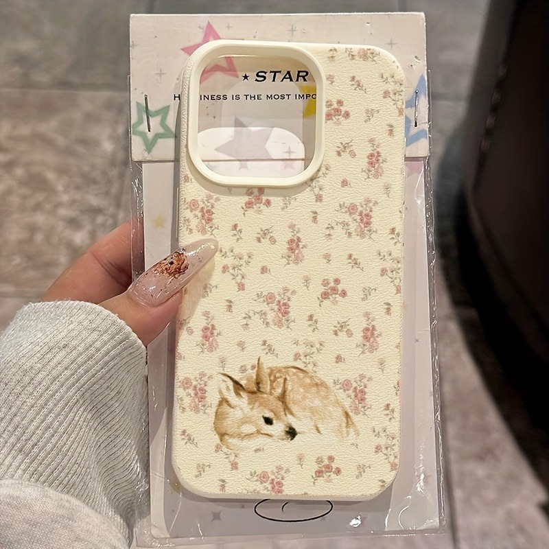 Cute Deer Full Floral Pattern  - Phone Cases Xs Max 리뷰 및 가격
