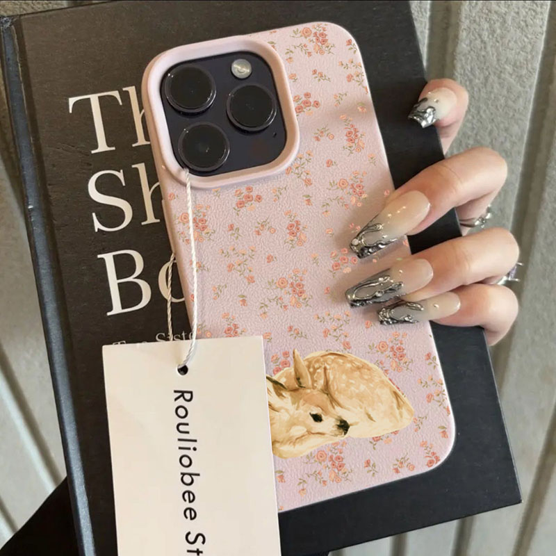 Cute Deer Full Floral Pattern  - Phone Cases Xs Max 리뷰 및 가격