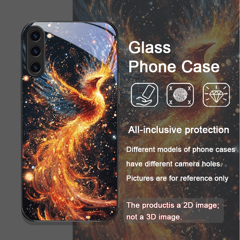 Aesthetic Phoenix Fire Feather - Phone Cases For Samsung S22 리뷰 및 가격