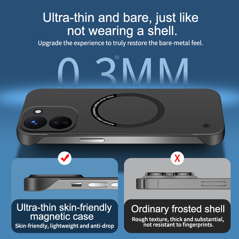 Magnetic Frameless Ultra Thin  - Phone Cases Quality 리뷰 및 가격