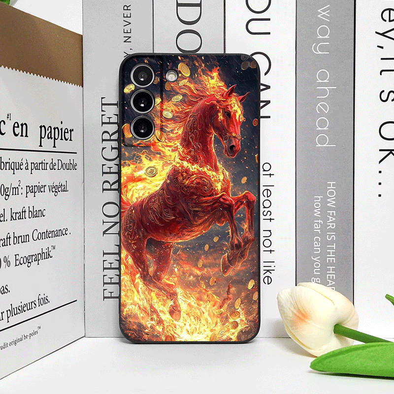 Fashion Chinese-Style Red Hors - Phone Cases For Samsung A14 리뷰 및 가격