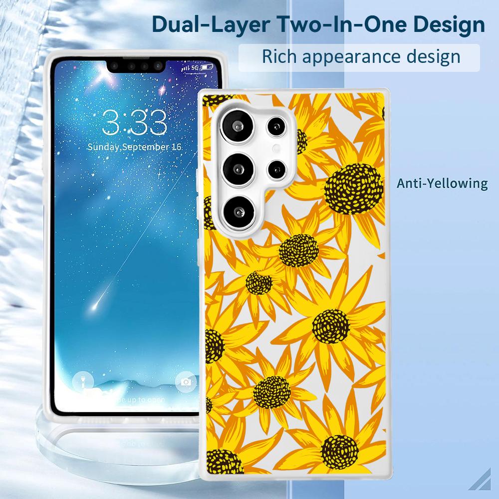 Yellow Sunflower Phone Case 2- - Phone Cases With Card Holder 리뷰 및 가격