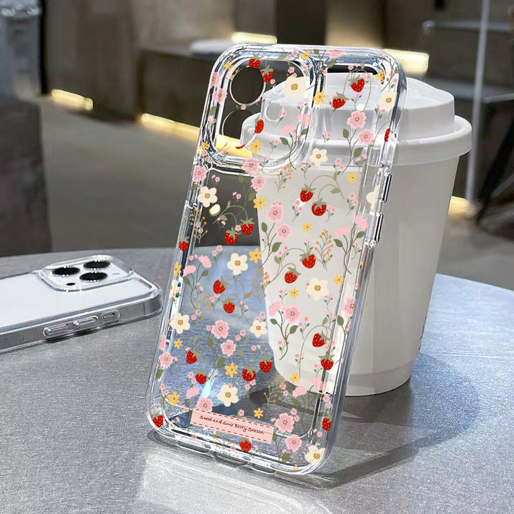 Aesthetic Floral Case For iPho - Phone Cases Transparent 리뷰 및 가격