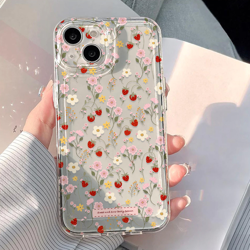 Aesthetic Floral Case For iPho - Phone Cases Transparent 리뷰 및 가격
