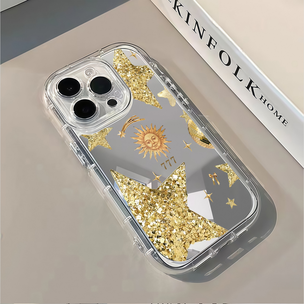 Celestial Gold Glitter Mirror  - Phone Cases Iphone 12 리뷰 및 가격