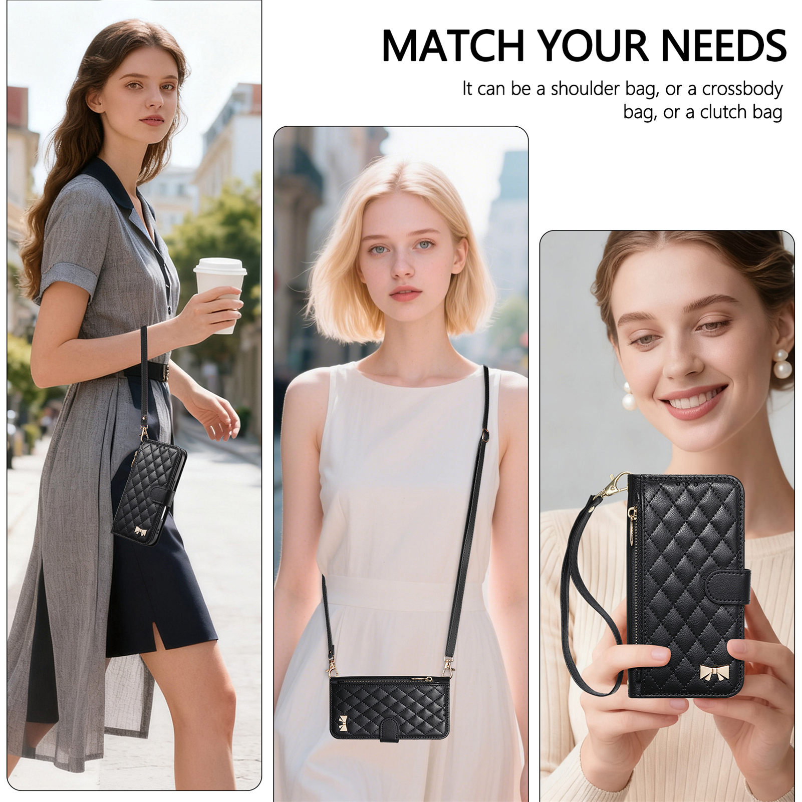 PU Leather Crossbody Flip Wall - Phone Cases With Card Holder 리뷰 및 가격