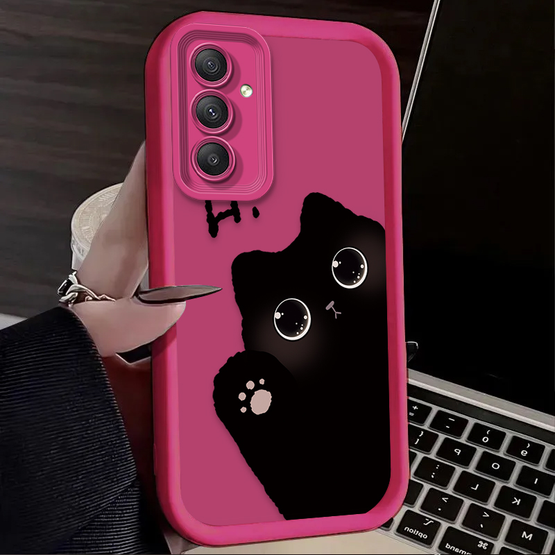 Lovely Big Eyed Cat Phone Case - Phone Cases For Samsung A14 리뷰 및 가격