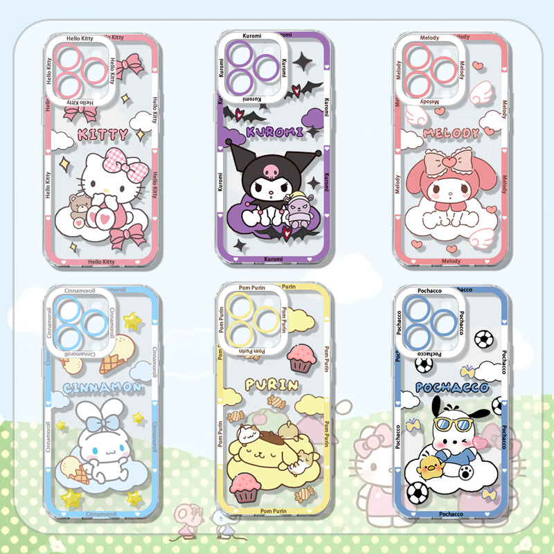 Sanrio Hello Kitty Melody Kuro - Phone Cases Transparent 리뷰 및 가격