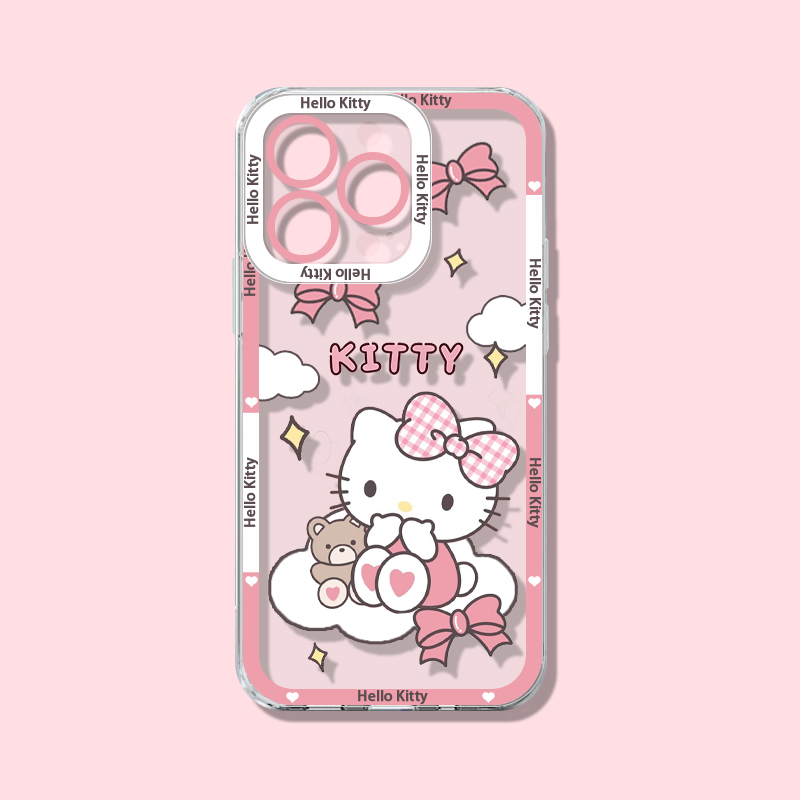 Sanrio Hello Kitty Melody Kuro - Phone Cases Transparent 리뷰 및 가격