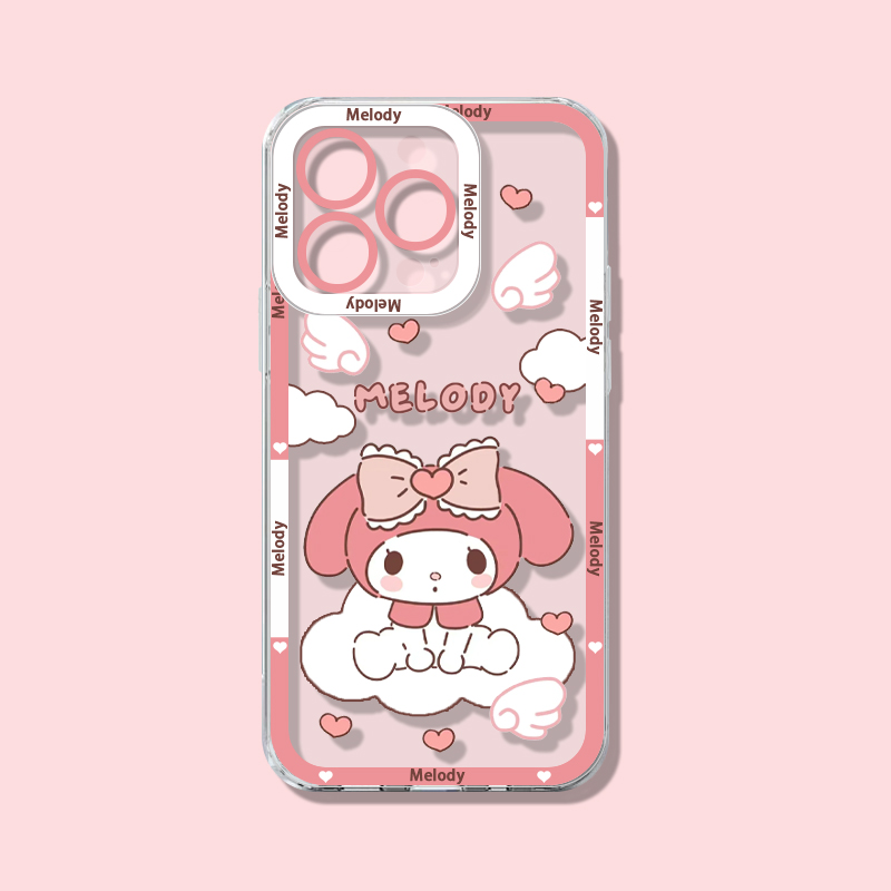 Sanrio Hello Kitty Melody Kuro - Phone Cases Transparent 리뷰 및 가격