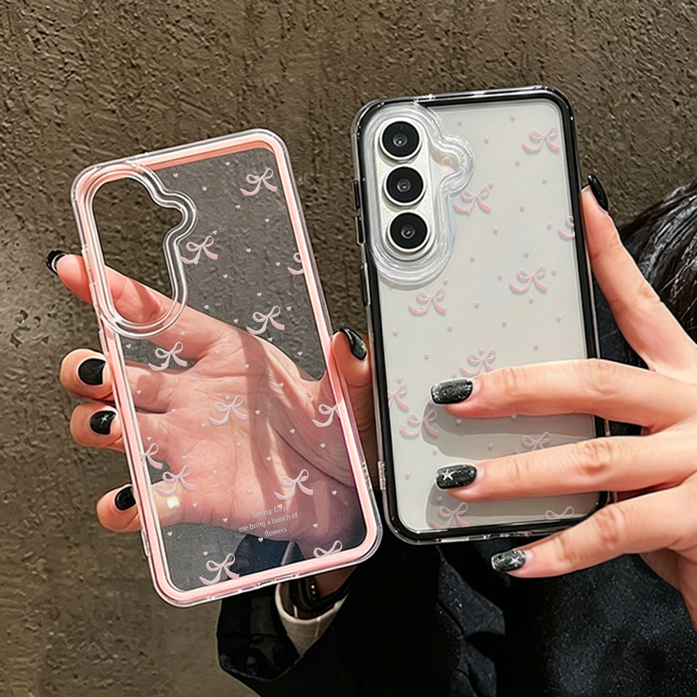 Cute Pink Bow Soft Phone Case  - Phone Cases Quality 리뷰 및 가격