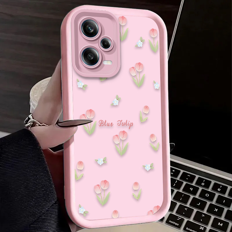 Retro Tulip Flower Phone Case  - Phone Cases Xiaomi 리뷰 및 가격