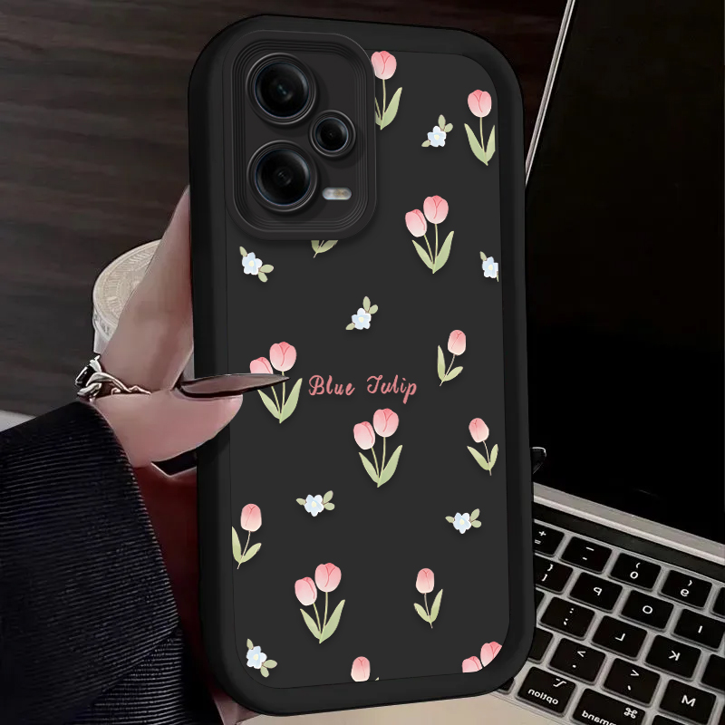 Retro Tulip Flower Phone Case  - Phone Cases Xiaomi 리뷰 및 가격