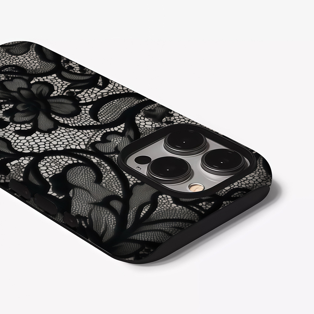 Black Lace Pattern Phone Case  - Phone Cases Zebra 리뷰 및 가격