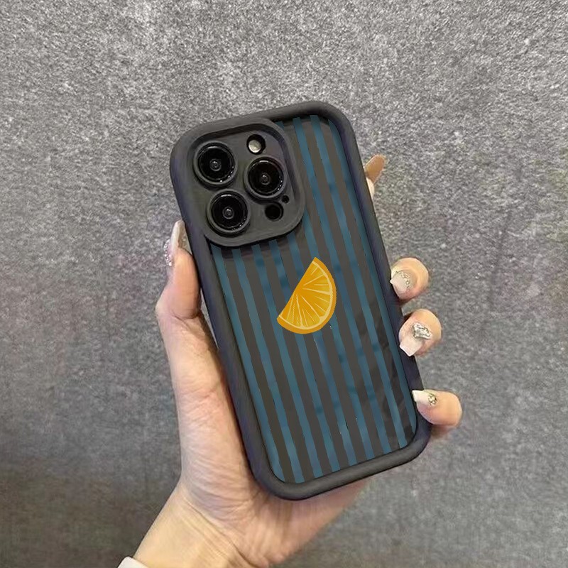 Striped Lemon Slice Pattern Ph - Phone Cases Iphone 12 리뷰 및 가격