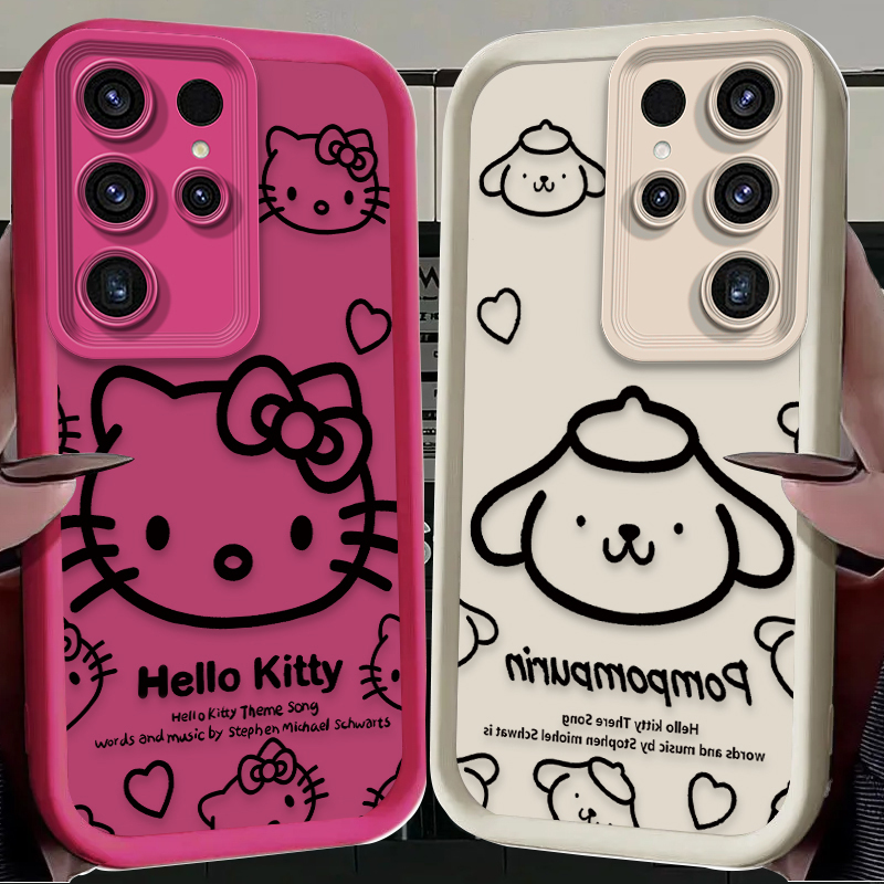 Sanrio Hello Kitty Pompom Puri - Phone Cases For Samsung S22 리뷰 및 가격