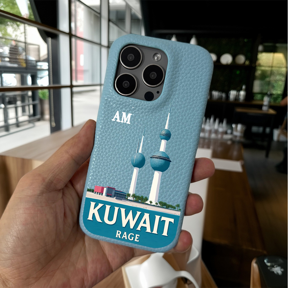 Customized Name leather phone  - Phone Cases Kuwait 리뷰 및 가격