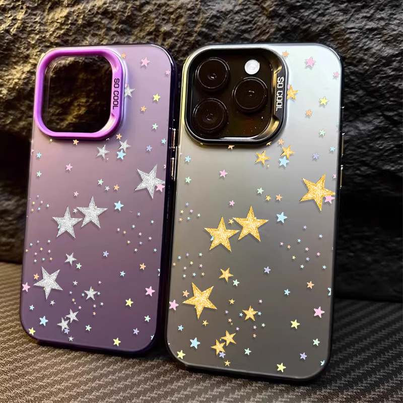 Colorful Star Pattern Matte Ha - Phone Cases Xiaomi 리뷰 및 가격