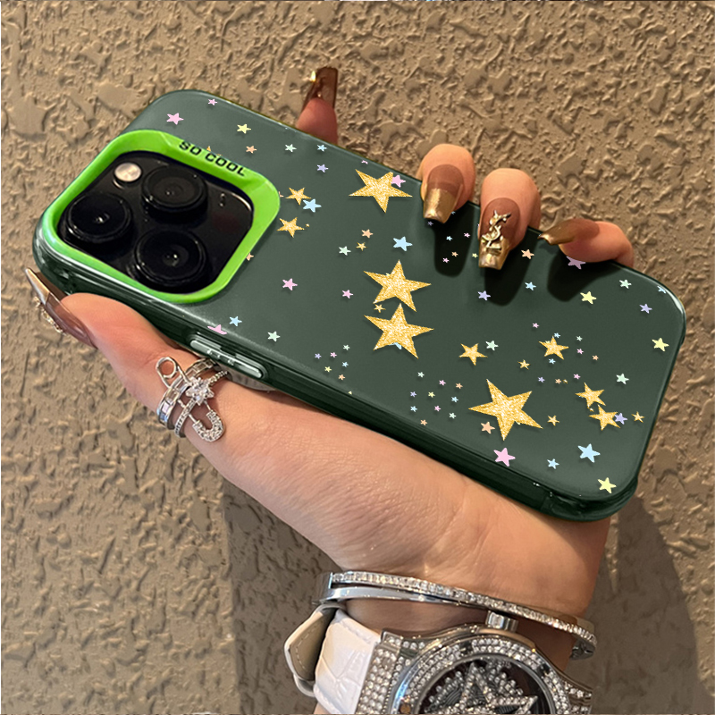 Colorful Star Pattern Matte Ha - Phone Cases Xiaomi 리뷰 및 가격
