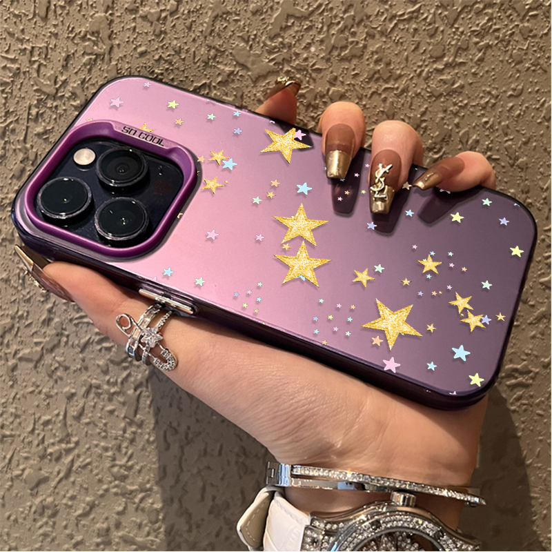 Colorful Star Pattern Matte Ha - Phone Cases Xiaomi 리뷰 및 가격
