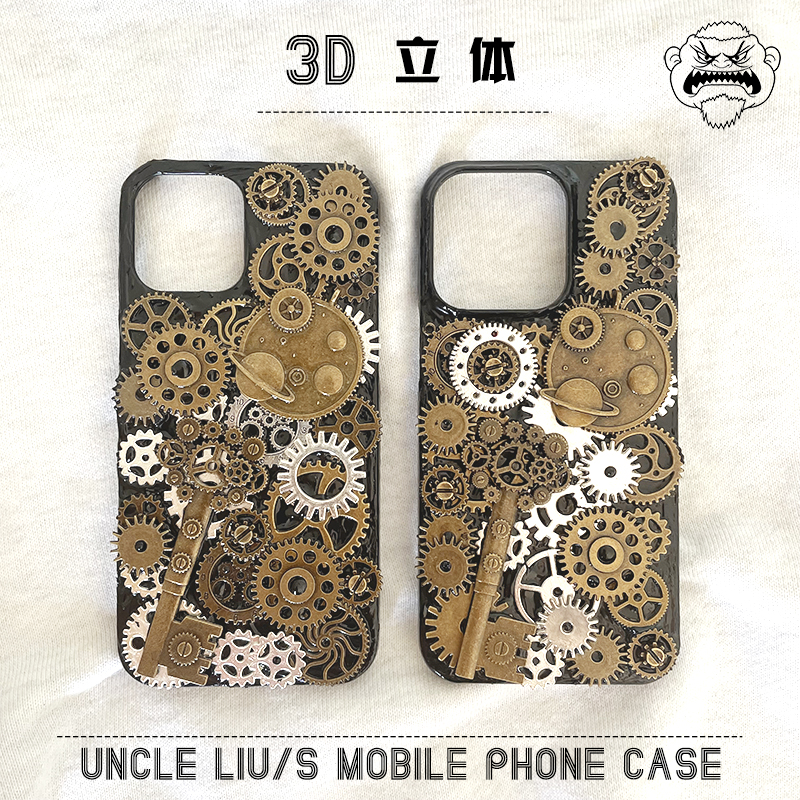 4128 3D Metal Gear Handmade Ph - Phone Cases Quality 리뷰 및 가격