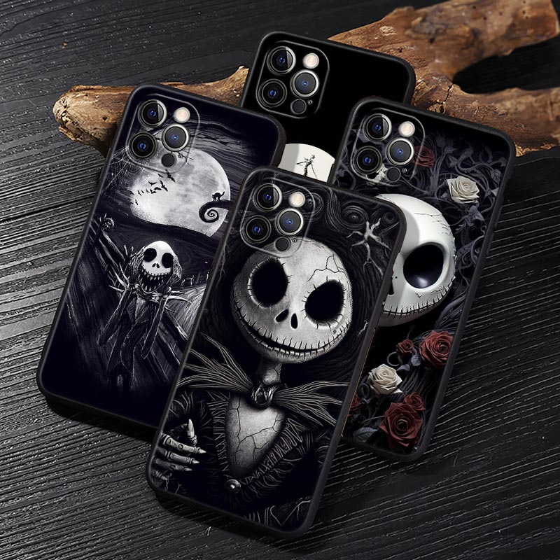 Jack Skellington Black Art Dis - Phone Cases Iphone 12 리뷰 및 가격