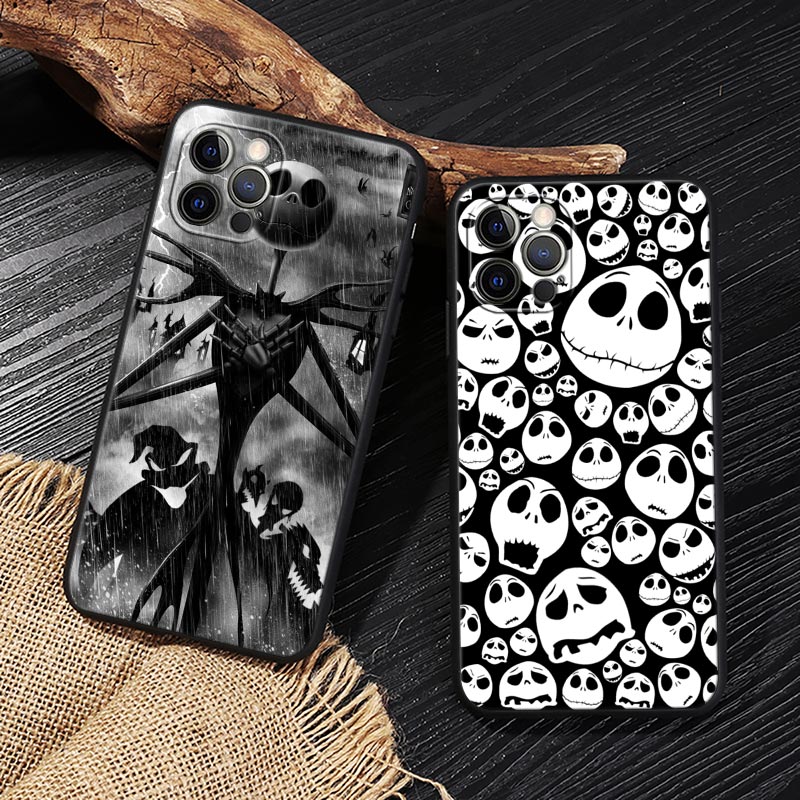 Jack Skellington Black Art Dis - Phone Cases Iphone 12 리뷰 및 가격