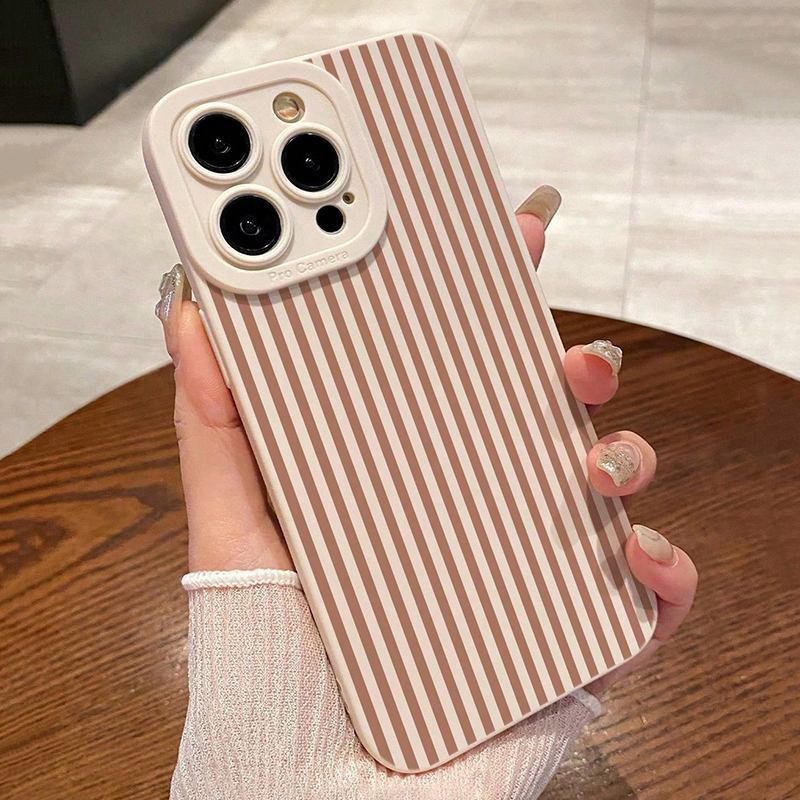 Pink Striped Painted Anti-Drop - Phone Cases Iphone 12 리뷰 및 가격
