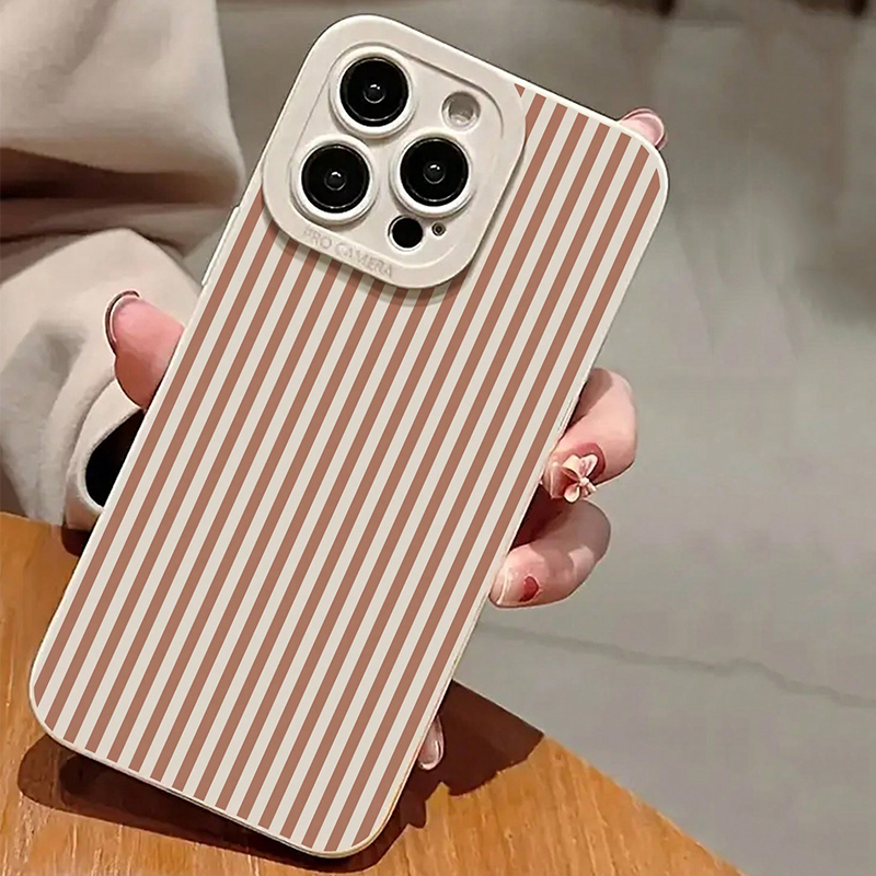 Pink Striped Painted Anti-Drop - Phone Cases Iphone 12 리뷰 및 가격
